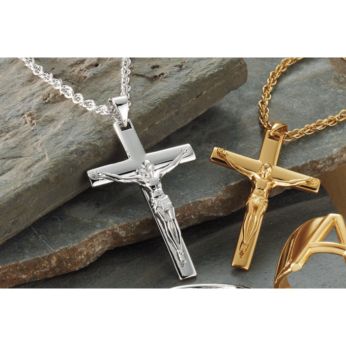 Men's Crucifix Pendant, , large