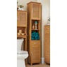 Bamboo-Finish Tall Cabinet, , large
