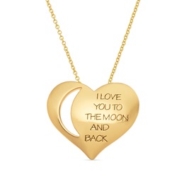 Moon/Heart Pendant, , large