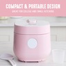 Greenlife 4-Cup Rice and Grains Cooker, Pink, large