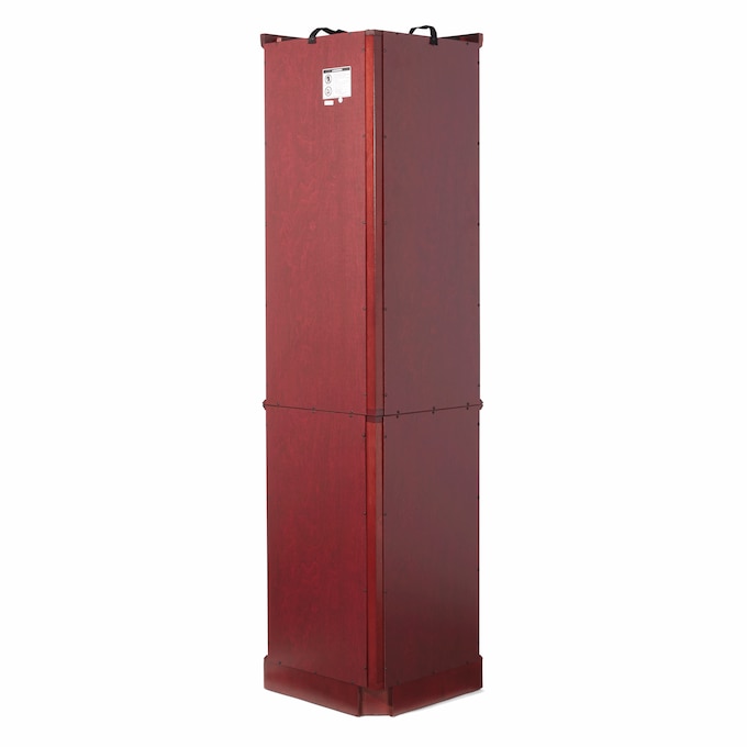 Tessa Lighted Display Corner Curio Cabinet with Glass Shelves and Mirrored Back, , large