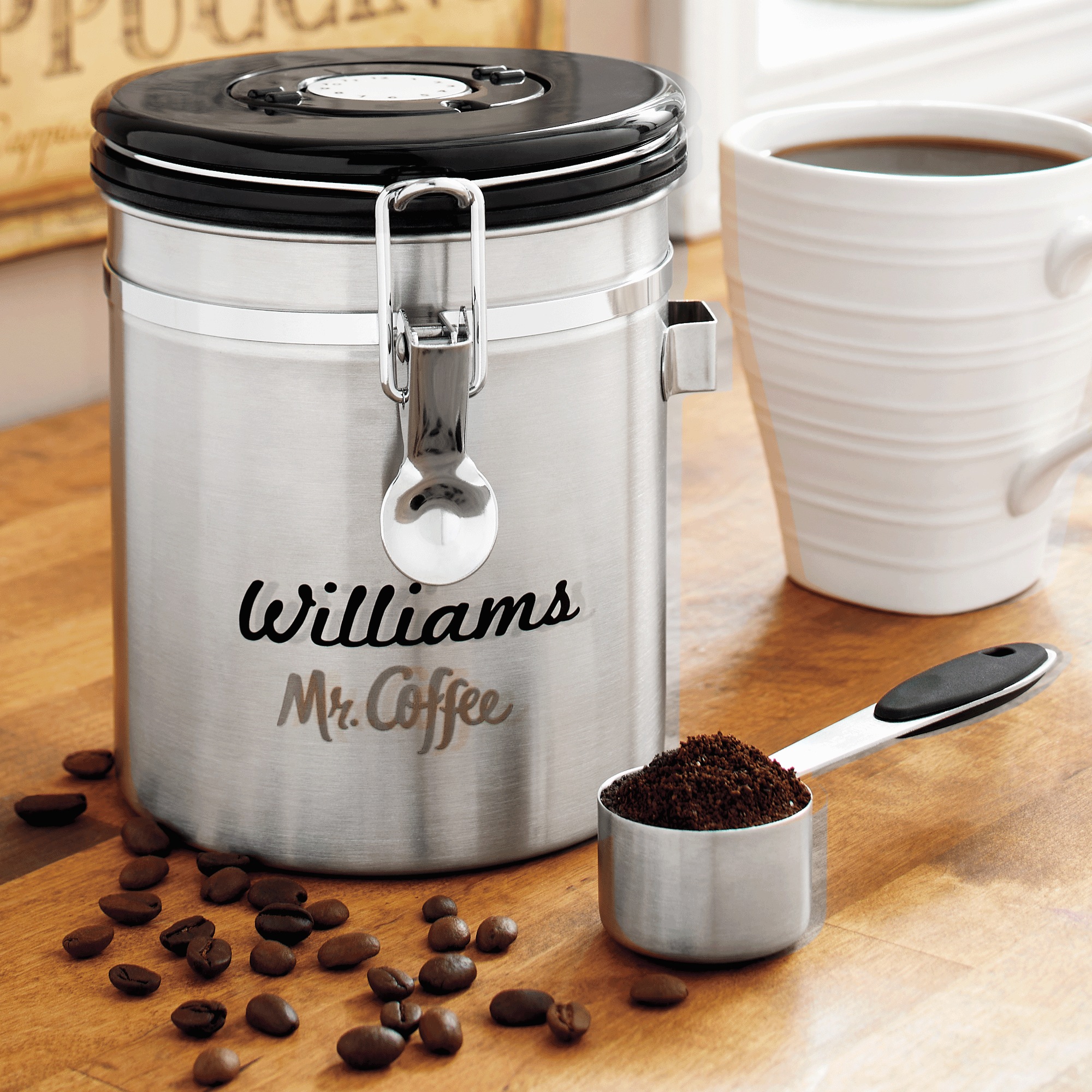 48-ounce Coffee Canister with Date Tracker, , large