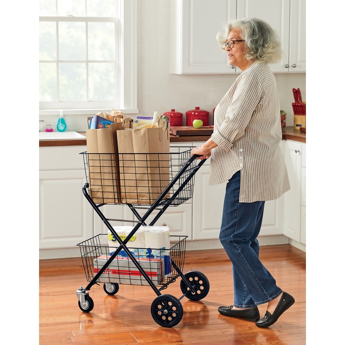 2-Tier Shopping Cart, , large