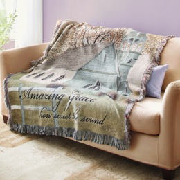 Amazing Grace Tapestry Throw, , large