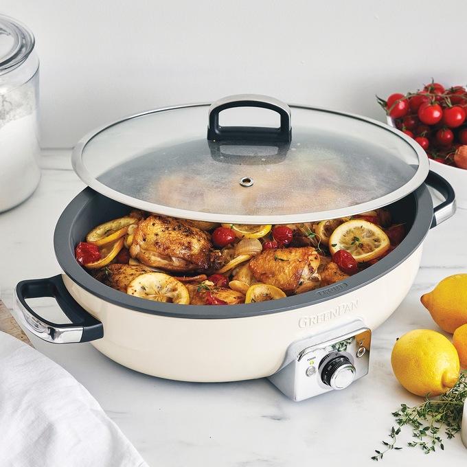 Green Pan Elite 5.5-Quart Oval Electric Skillet, , large