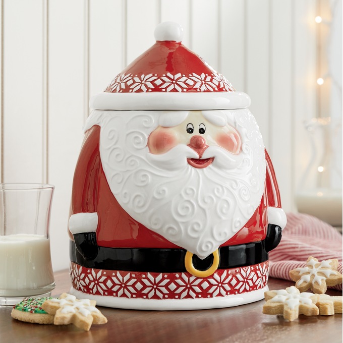 North Pole Santa Cookie Jar, , large