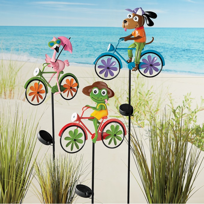 Solar Bike Wind Spinner, , large