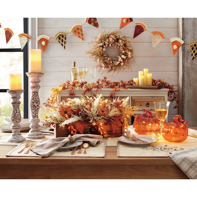 Harvest Arrangement In Drawer Planter, , large