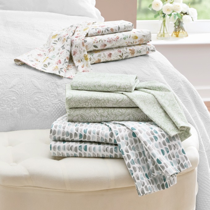 Printed Cotton Sheet Set, , large