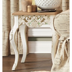 Haddie Distressed End Table, , large