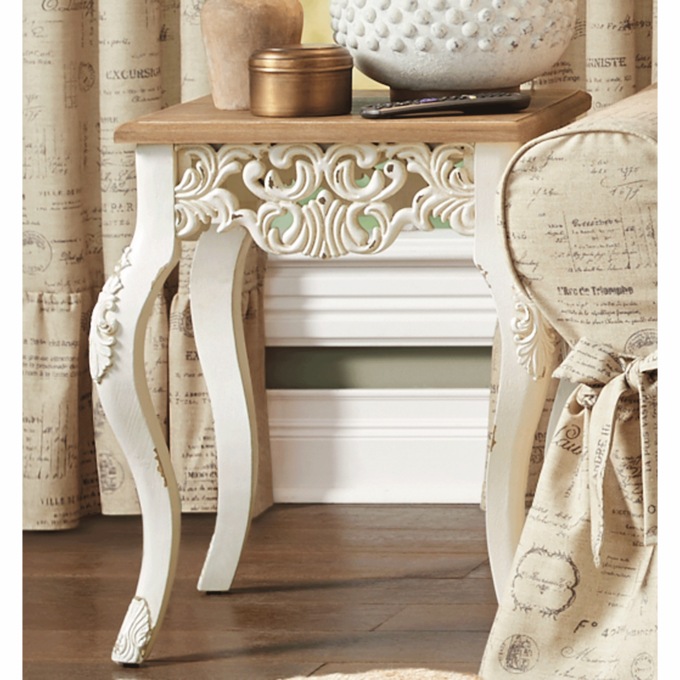 Haddie Distressed End Table, , large