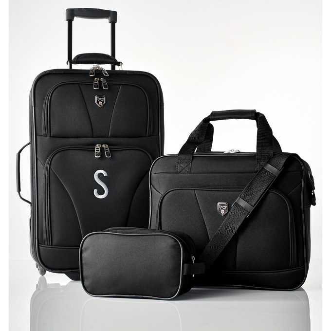 Travelers Club 3-Piece EVA Expandable Value Luggage Set, , large
