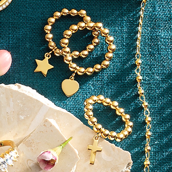 Charm Stretch Ring, , large