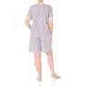 Print Shorty Pajama, Hyacinth Floral, large