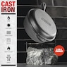 Granitestone Pre-Seasoned Cast Iron 2-in-1 Cooker, , large