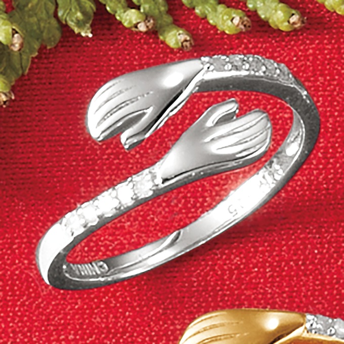 Diamond Hug Ring, , large