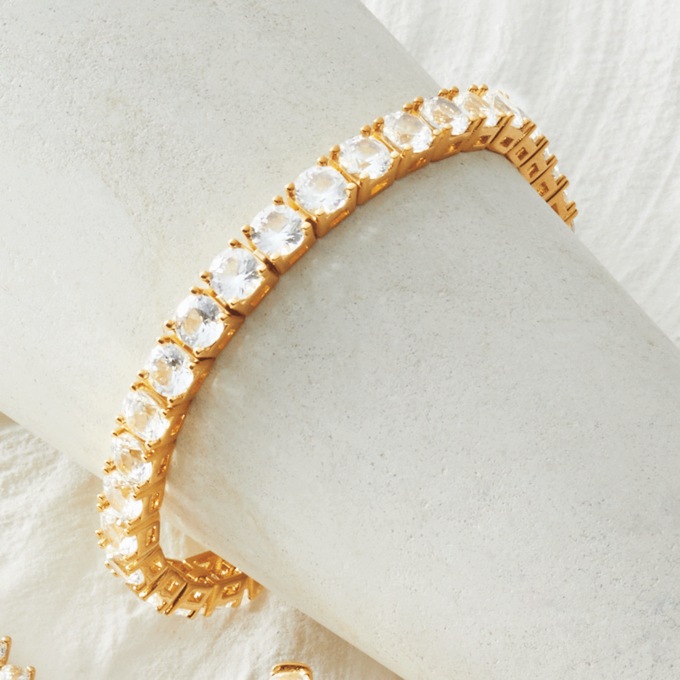 Lab-Created White Sapphire Jewelry, , large