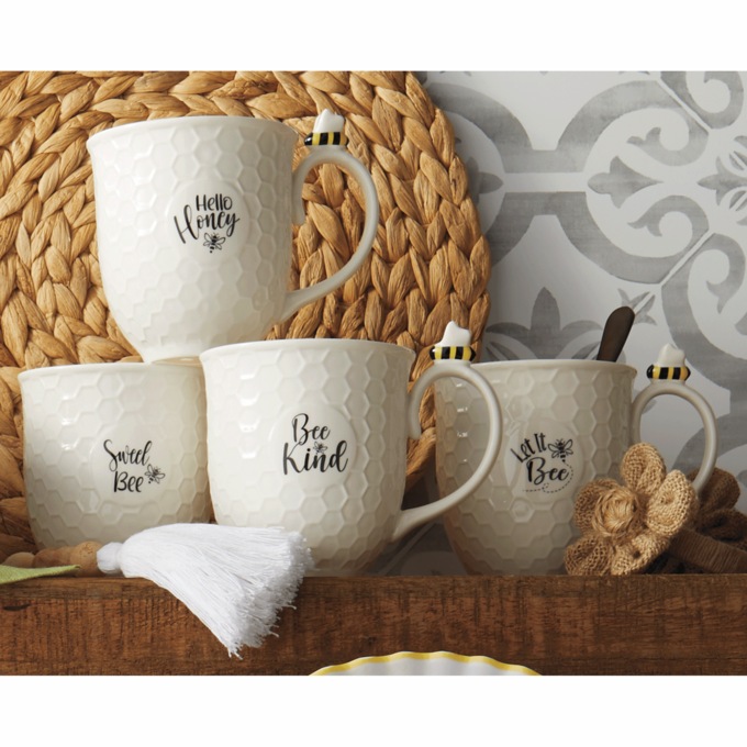 Sweet Bee 17-oz. Ceramic Mug, , large
