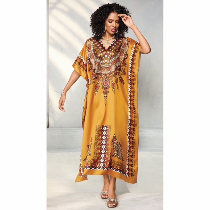 Goddess 3 Long Women's Caftan, , large