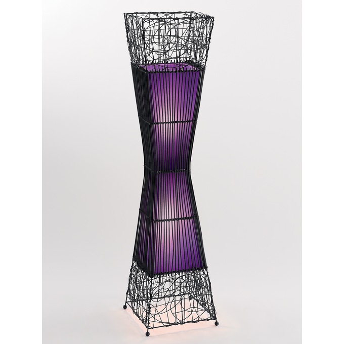 Zain Lighted Rattan Floor Lamp, , large