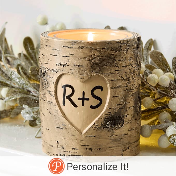 Birch Candle Holder, , large