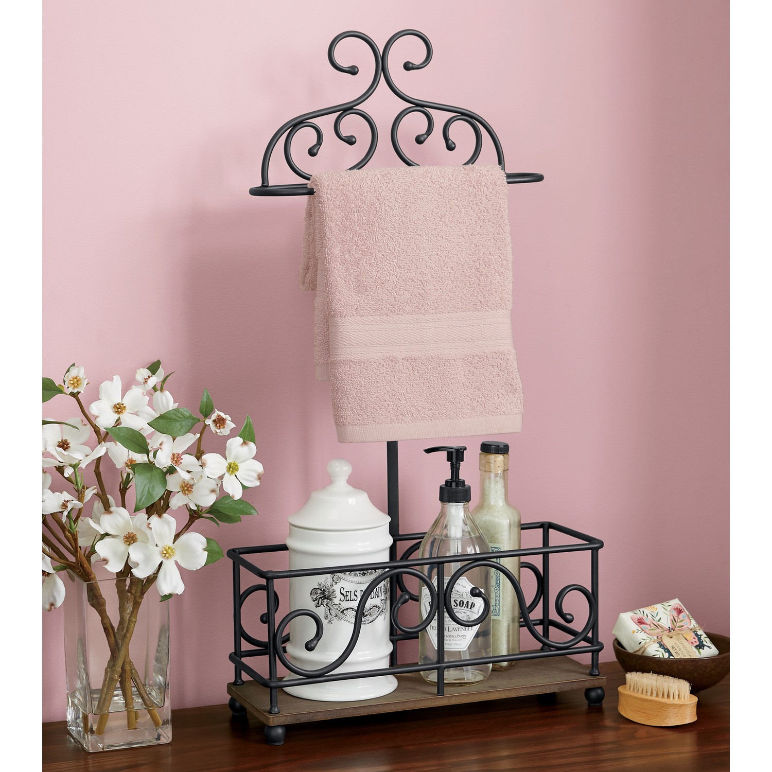 Scroll bath towel holder new arrivals
