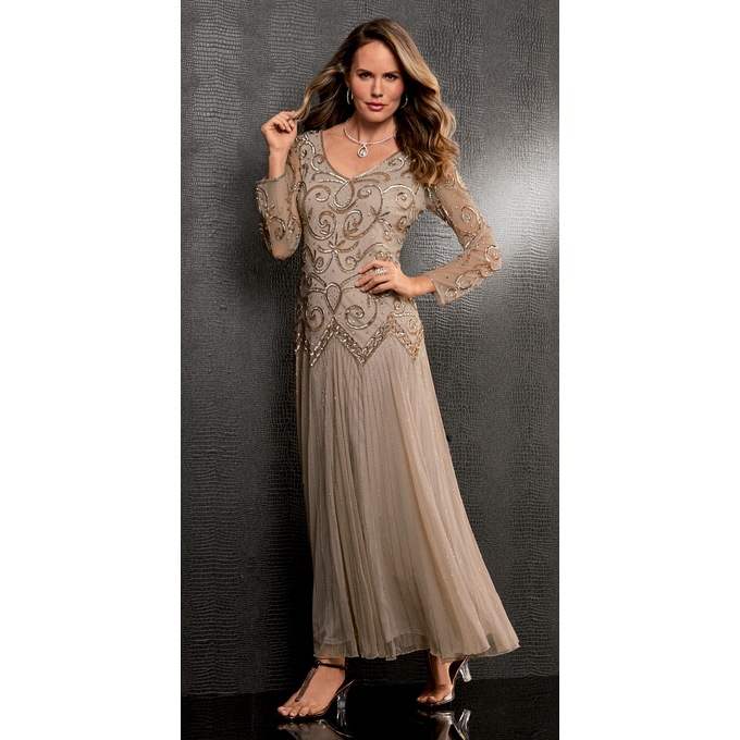 Trudie Beaded Gown, , large