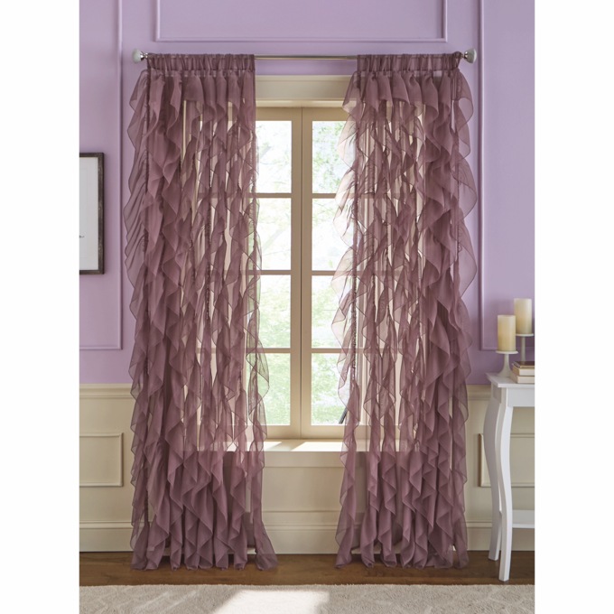 Sheer Ruffles Single Panel, , large