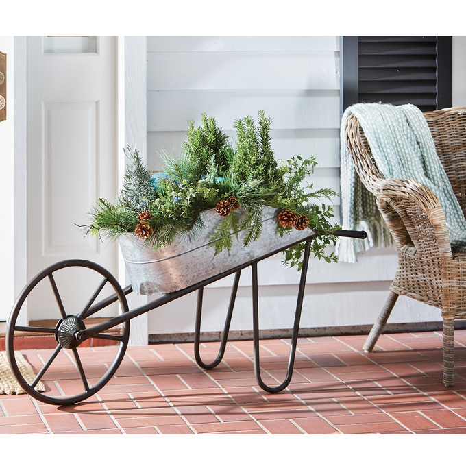 Metal Wheelbarrow, , large