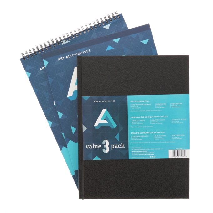 Art Alternatives Artist's Drawing Pad Value Pack, , large