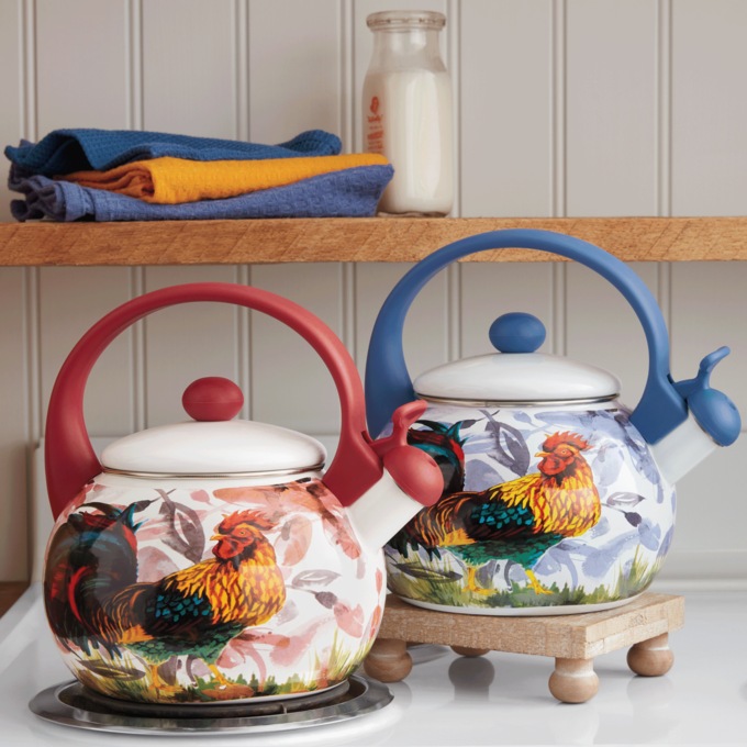 Rooster Whistling Tea Kettle, , large