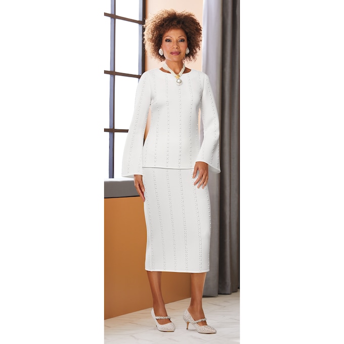 Yamiche Pearly Skirt Set, , large