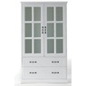 Dawson Media Display Cabinet, White, large