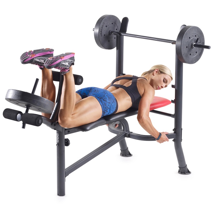 Weider Pro 265 Bench With Weights Montgomery Ward