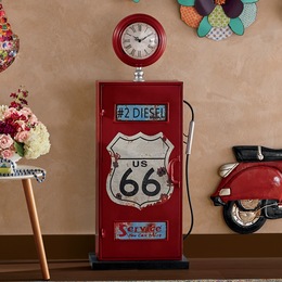 Gas Pump Cabinet with Clock, , large