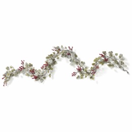 Frosted Mini Grape Leaf Garland, , large