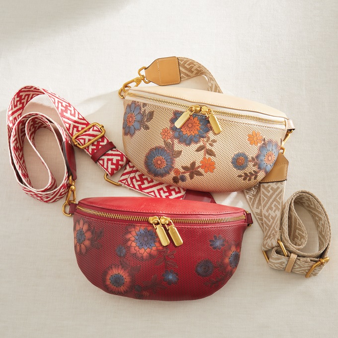 L'Artiste Artisanluv Hand-Painted Genuine Leather Crossbody by Spring Step, , large