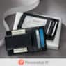 Personalized RFID Leather Money Clip Wallet, , large