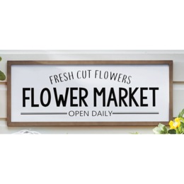 Flower Market Sign, , large