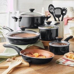 Farberware Glide 12-Piece Cookware Set, , large