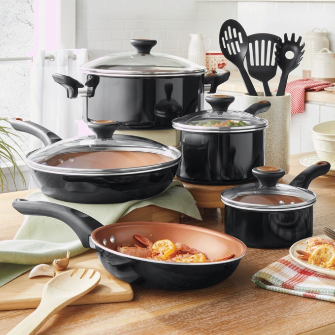 Farberware Glide 12-Piece Cookware Set, , large