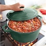 7-Qt. Enameled Cast Iron Casserole with Lid, , large