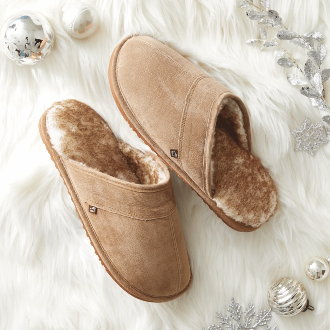 Men's Suede Slippers, , large