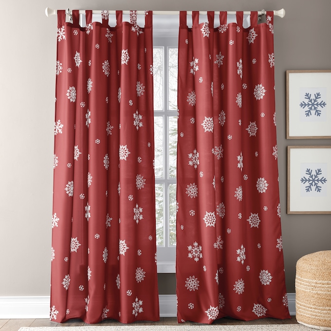 Scattered Snowflake Tab Top Panel, , large