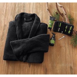 Men&#39;s Deluxe Bathrobe Gift Set, , large