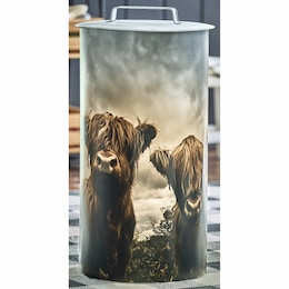 Highland Cow Trash Can, , large