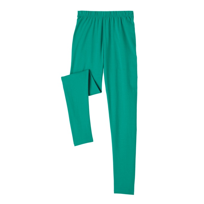 Classic Knit Leggings, Turquoise, large
