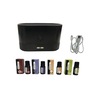 Aromatherapy Flame-Effect Diffuser with Color-Changing LEDS and Essential Oils, Black, large