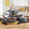 Chef Tested 12-Piece Metallic Handle Cookware Set, , large