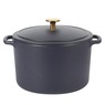 Sur La Table Millau 5.5-qt. Enameled Cast Iron Dutch Oven with Lid, Matte Marine, large